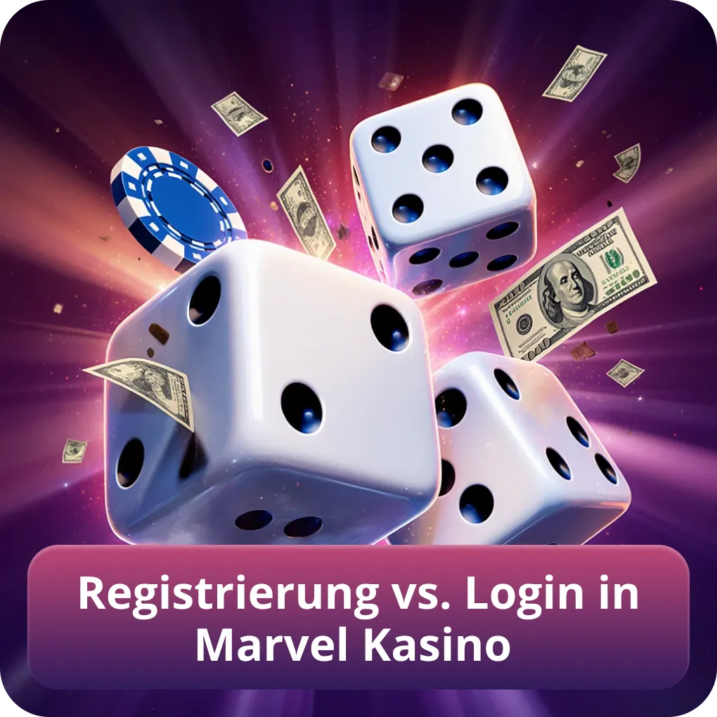 Registrierung vs. Login in Marvel Kasino