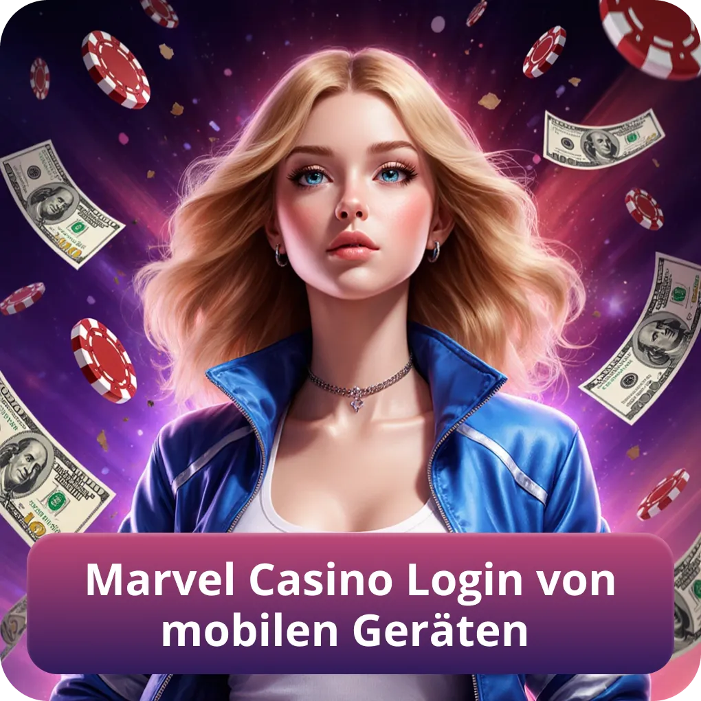 Marvel Casino Login von mobilen Geräten